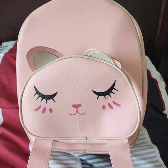 Pink kitten backpack - Picture 7 of 17